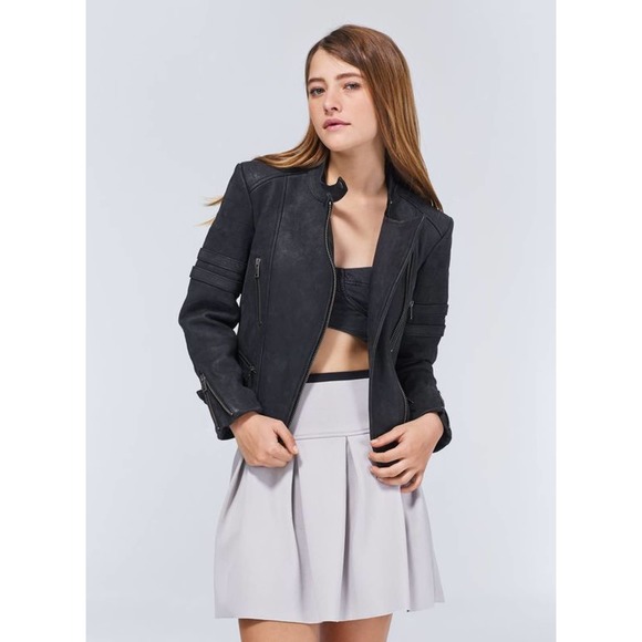 Wilfred Bobine Moto Leather Jacket